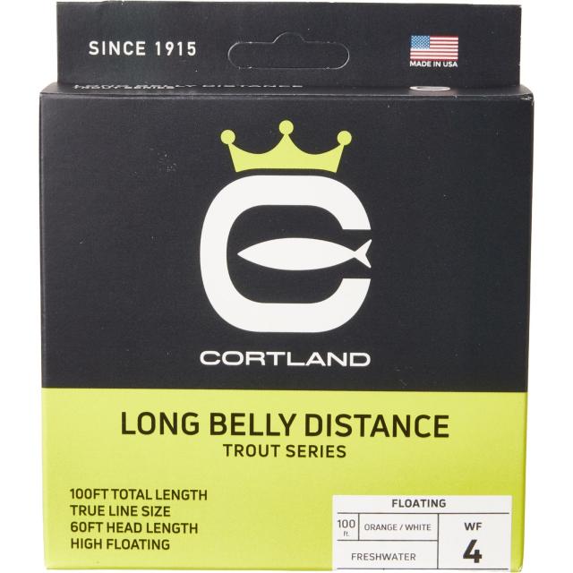 (取寄) コートランド ロング フレッシュウォーター フライ ライン - Cortland Long Belly-Distance Freshwater Fly Line - 100'  Orange/Whiteの通販は