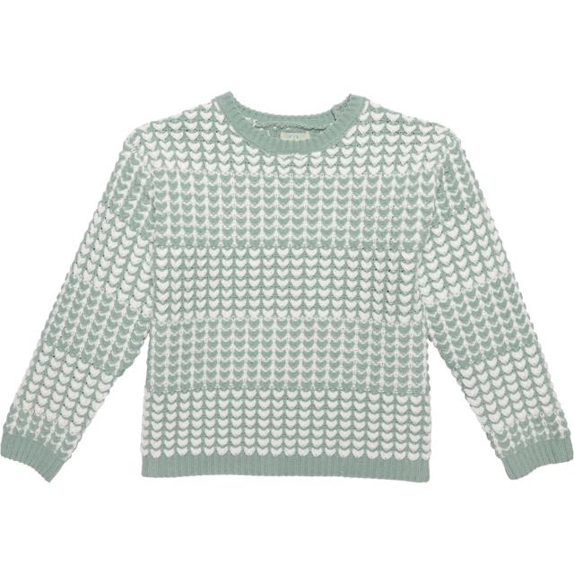 (取寄) ビッグ ガールズ テクスチャー ステッチ セーター Piper & Posie Big Girls Texture Stitch Sweater  Greenの通販は