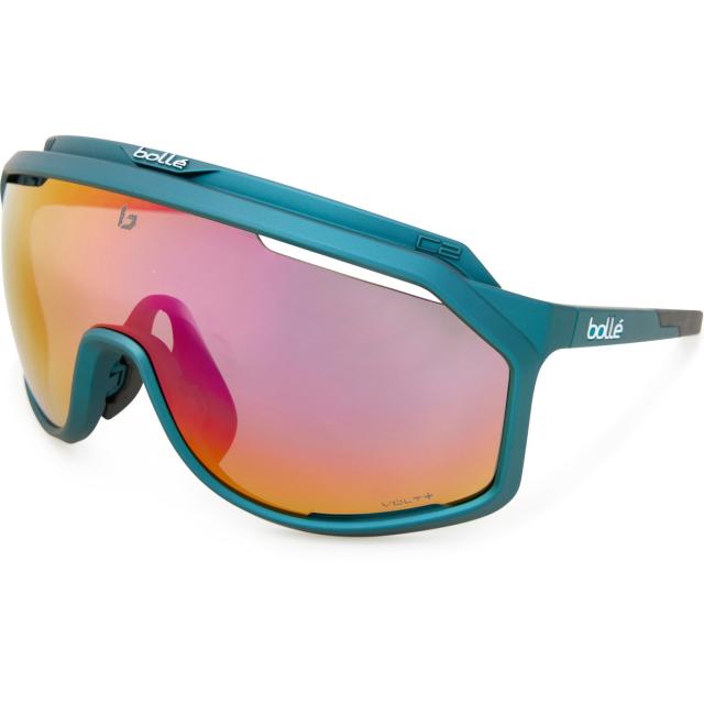 (取寄) ボレー クロノシールド サングラス - ポーラライズド Bolle Chronoshield Sunglasses - Polarized  llic Teal/Volt/Ruby