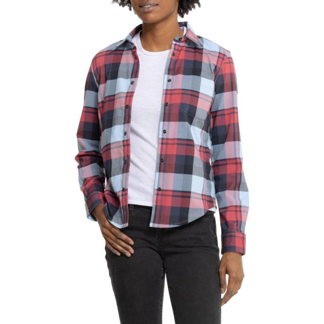 (取寄) フライロー ブリジット テック スナップ-アップ フランネル シャツ - ロング スリーブ Flylow Brigitte Tech Snap-Up Flannel Shirt - Long Sleeve  Alpine/Nightの通販は 7,407円