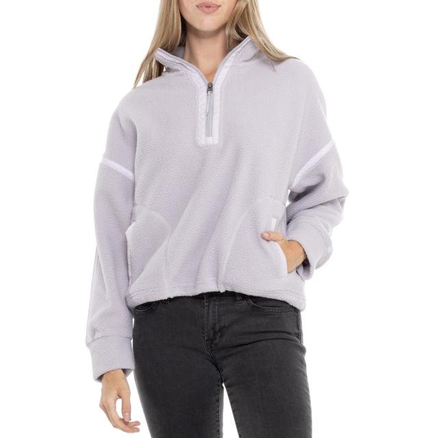 (取寄) キョーダンアウトドア カラーブロック モック カラー セーター - ジップ ネック Kyodan Outdoor Color-Block Mock Collar Sweater - Zip Neck  Lilac/Lilac