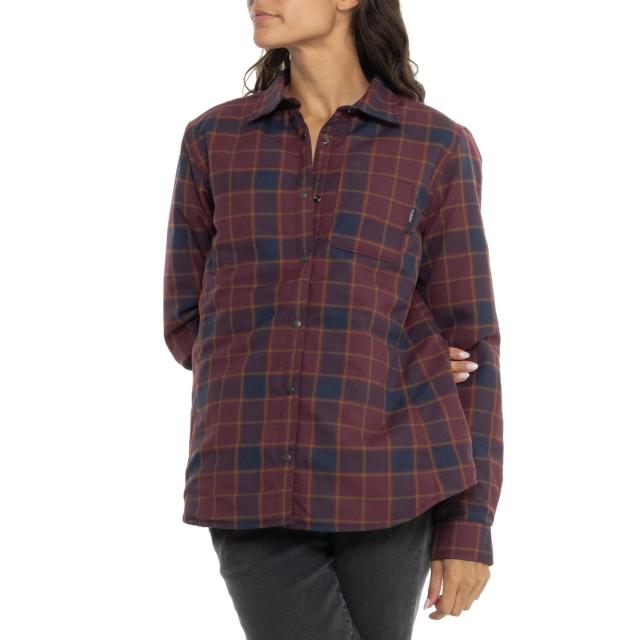 (取寄) フライロー ペニー フランネル シャツ - インシュレイテッド ロング スリーブ Flylow Penny Flannel Shirt - Insulated, Long Sleeve  Ruby