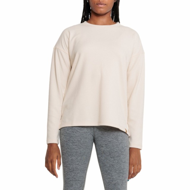 (取寄) ジェリー バリ ツイステッド リブ-ニット トップ - ロング スリーブ Gerry Bari Twisted Rib-Knit Top - Long Sleeve Porcelain