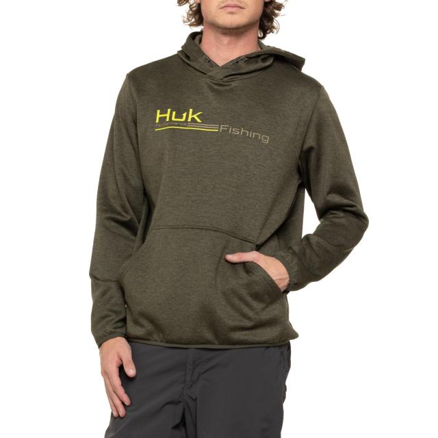 (取寄) ハック グラフィック ブーディ Huk Coldfront+ Graphic Hoodie  Cyprs Lnd Hthr