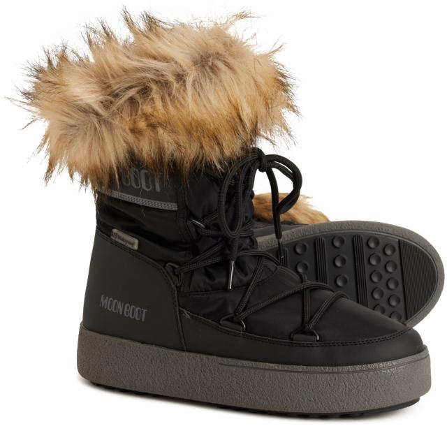 (取寄) レディース Lトラック モナコ ロウ ブーツ MOON BOOTS women Ltrack Monaco Low Boots (For Women)  Black