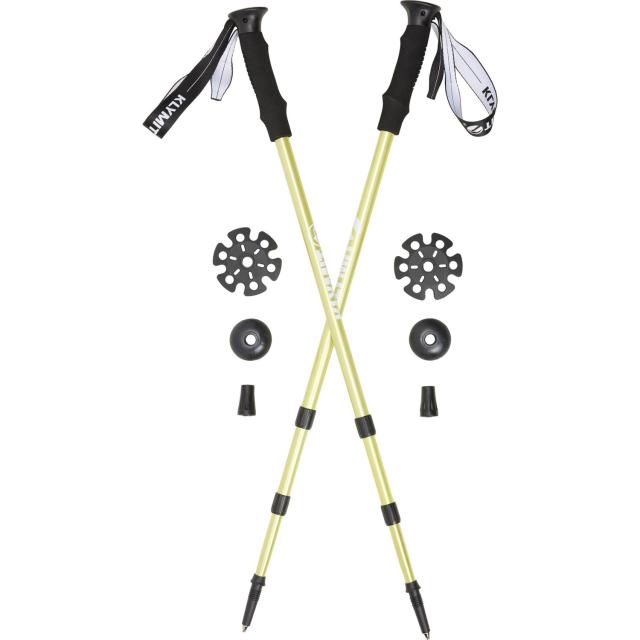 (取寄) クライミット ワサッチ アジャスタブル トレッキング ポールズ - ペア Klymit Wasatch Adjustable Trekking Poles - Pair  Lime