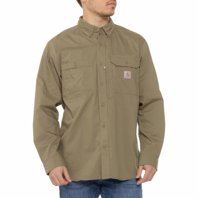 (取寄) カーハート 102418 フォース リッジフィールド リラックスド-フィット フィット シャツ - ロング スリーブ Carhartt 102418 Force Ridgefield Relaxed Fit Shirt - Long Sleeve Burnt Oliveの通販は