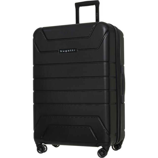 (取寄) 28インチ オオサカ スピナー スーツケース - ハードサイド, エクスパンダブル, ブラック Bugatti 28” Osaka Spinner Suitcase - Hardside, Expandable, Black  Black