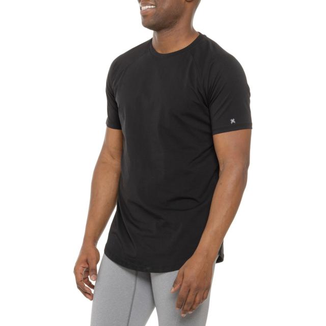 (取寄) モアブ コットン ラグラン T-シャツ - Upf 50以上, ショート スリーブ Kenneth Cole Active Moab Cotton Raglan T-Shirt - UPF 50+, Short Sleeve  Blackの通販は