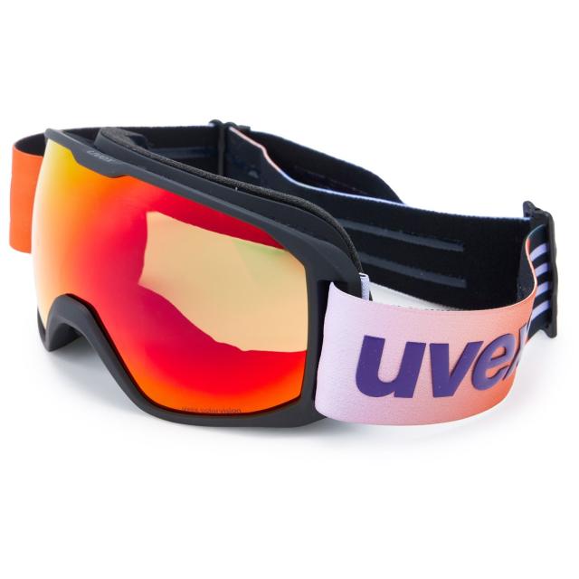 (取寄) ウベックス CV スキー ゴーグルズ uvex Xcitd CV Ski Goggles  Black Matte/Scarlet