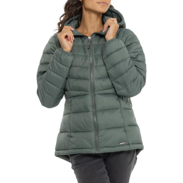 (取寄) ジェリー エレヴェイション キルテッド パッカブル フーデット ジャケット - インサレーテッド Gerry Elevation Quilted Packable Hooded Jacket - Insulated  Greenstone
