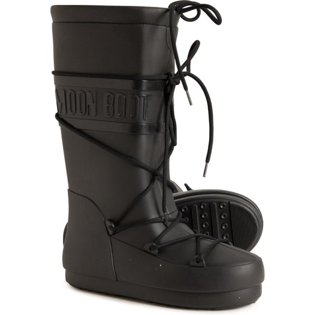(取寄) レディース レイン ブーツ ハイ ブーツ MOON BOOTS women Rain Boot High Boots (For Women)  001-Black