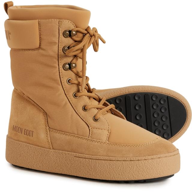 (取寄) レディース Lトラック コンバット ブーツ MOON BOOTS women Ltrack Combat Boots (For Women)  Sand