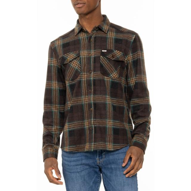 (取寄) ルーカ ヴェイカンシー フリース フランネル シャツ - ロング スリーブ RVCA Vacancy Fleece Flannel Shirt - Long Sleeve  Chocolate