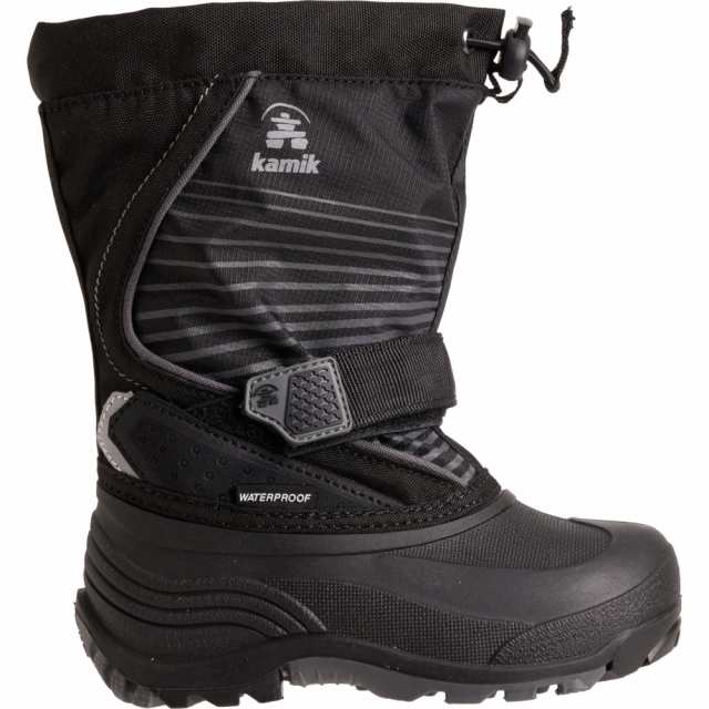 (取寄) カミック ボーイズ スノーフォックス パック ブーツ - ウォータープルーフ, インサレーテッド Kamik Boys Snowfox Pac Boots - Waterproof, Insulated  Black/Greyの通販は