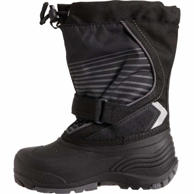 (取寄) カミック ボーイズ スノーフォックス パック ブーツ - ウォータープルーフ, インサレーテッド Kamik Boys Snowfox Pac Boots - Waterproof, Insulated  Black/Greyの通販は