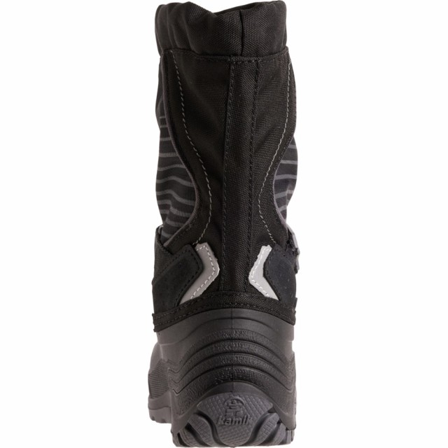 (取寄) カミック ボーイズ スノーフォックス パック ブーツ - ウォータープルーフ, インサレーテッド Kamik Boys Snowfox Pac Boots - Waterproof, Insulated  Black/Greyの通販は