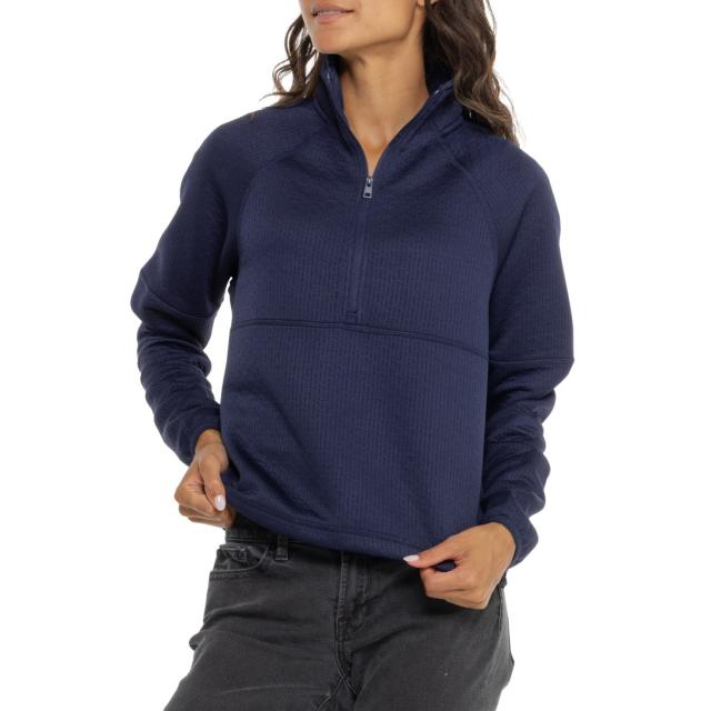 (取寄) エディーバウアー シャツ - ジップ ネック Eddie Bauer Windflower Shirt - Zip Neck  Maritime Blue