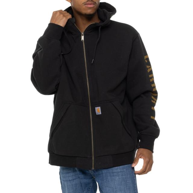 (取寄) カーハート 105443 レイン ディフェンダー ルーズ フィット ブーディ - ライン Carhartt 105443 Rain Defender Loose Fit Hoodie - Lined Black