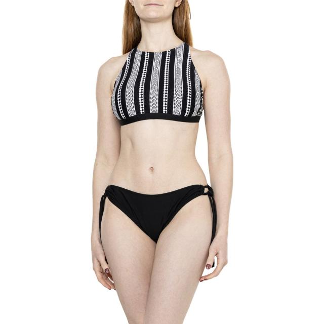 (取寄) ネクスト ストライプ ハイ ネック ビキニ セット Next Salutation Stripe High Neck Bikini Set  Black