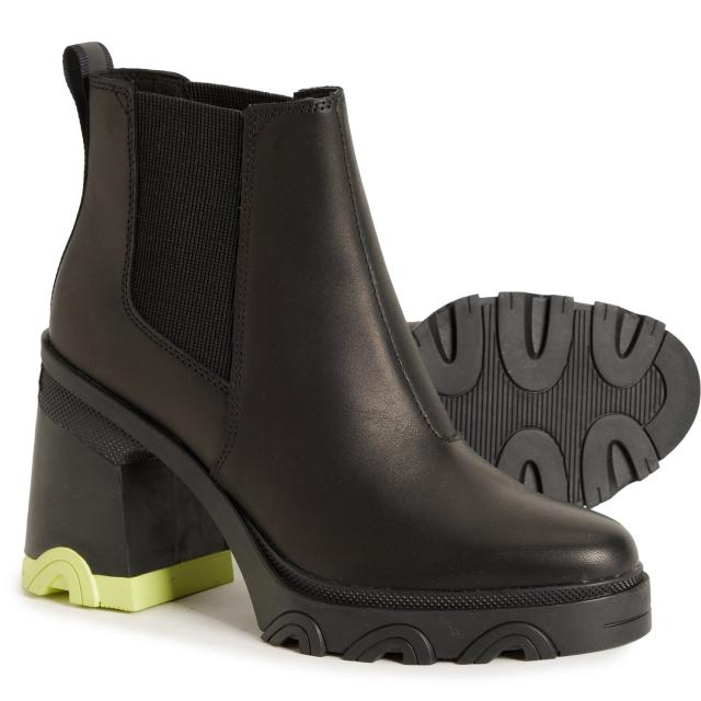 (取寄) ソレル レディース ブレックス ヒール チェルシー ブーツ Sorel women Brex Heel Chelsea Boots (For Women) Black/ Tippet