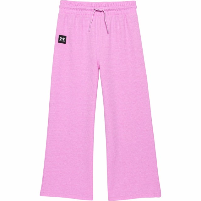 (取寄) アンダーアーマー ビッグ ガールズ ワイド レッグ パンツ Under Armour Big Girls Wide Leg Pants Pink Dawnの通販は 5,005円