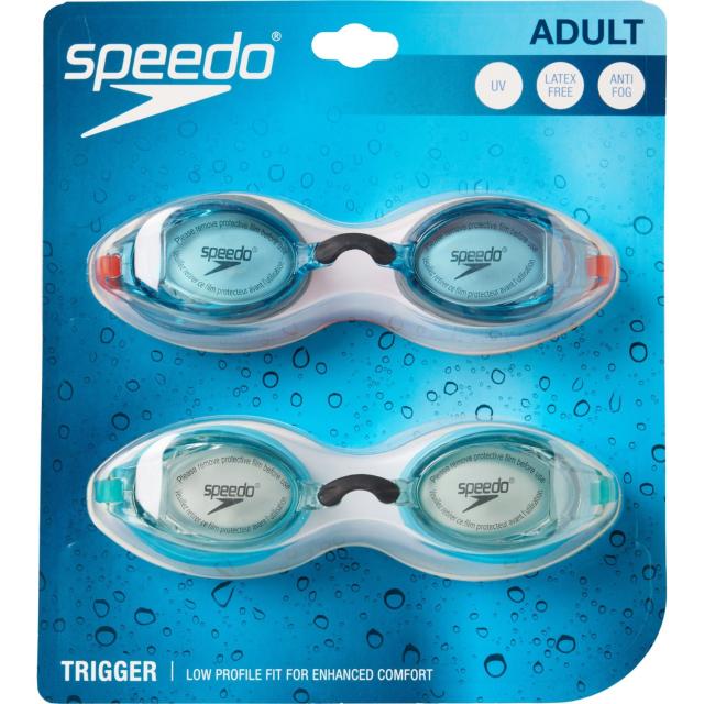 (取寄) スピード トリガー スイム ゴーグルズ - 2-パック Speedo Trigger Swim Goggles - 2-Pack  Multiの通販は 5,349円