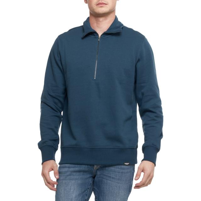 (取寄) ジープ ロゴス グラディエーター フリース スウェットシャツ - ジップ ネック Jeep Logos Gladiator Fleece Sweatshirt - Zip Neck  Stellar Blue