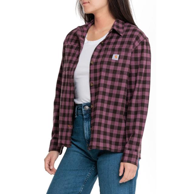 (取寄) カーハート 104972 ラギッド フレックス フランネル シャツ - ボタン-アップ, ロング スリーブ Carhartt 104972 Rugged Flex Flannel Shirt - Button-Up, Long Sleeve Amethyst Smokeの通販は