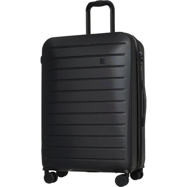 (取寄) ITラゲッジ 27インチ レギオン スピナー スーツケース - ハードサイド, エクスパンダブル, ブラック IT Luggage 27” Legion Spinner Suitcase - Hardside, Expandable, Black  Blackの通販は