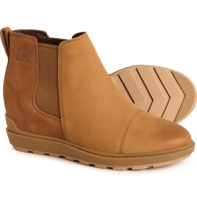 (取寄) ソレル レディース エヴィー リ チェルシー ブーツ Sorel women Evie II Chelsea Boots (For Women) Taffy, Gum 2