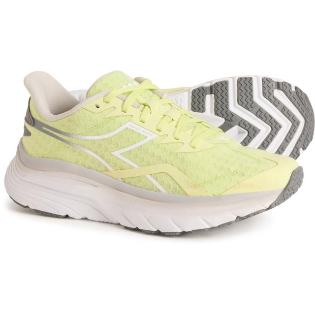 (取寄) ディアドラ レディース エイキープ ニュークレオ ランニング シューズ Diadora women Equipe Nucleo Running Shoes (For Women)  Shadow Lime/White/Silver Dd
