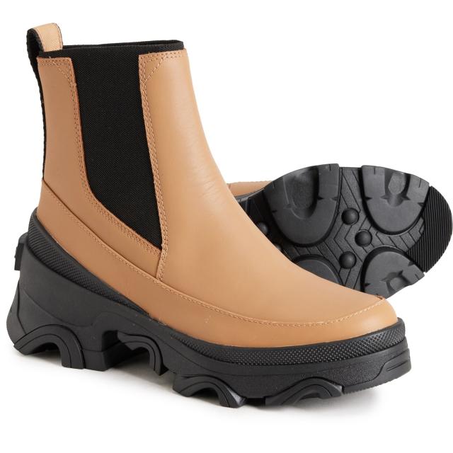 (取寄) ソレル レディース ブレックス チェルシー ブーツ Sorel women Brex Chelsea Boots (For Women) Tawny Buff, Blackの通販は 18,630円