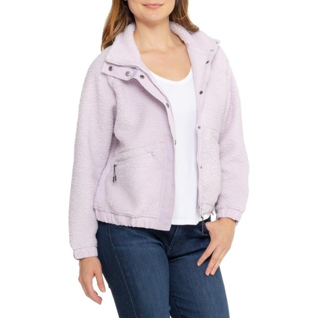 (取寄) アスペン シェルパ フリース ボンバー ジャケット Aspen Sherpa Fleece Bomber Jacket  Lavender Fog