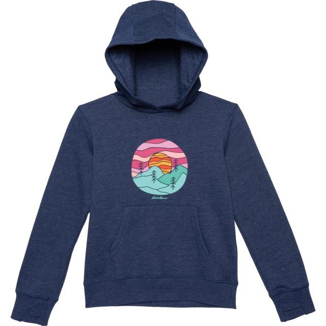 (取寄) エディーバウアー ビッグ ガールズ キャンプ フリース グラフィック ブーディ Eddie Bauer Big Girls Camp Fleece Graphic Hoodie  Bright Navyの通販は