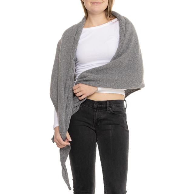 (取寄) フリーピープル コーストライン ケーブル ニット スカーフ Free People Coastline Cable Knit Scarf  Charcoal