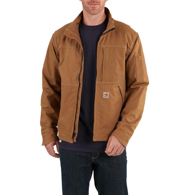 (取寄) カーハート ビッグ アンド トール フレームレジスタント フル スウィング クイック ダック ジャケット Carhartt 102179 Big and Tall Flame-Resistant Full Swing Quick Duck Jacket Carhartt Brown
