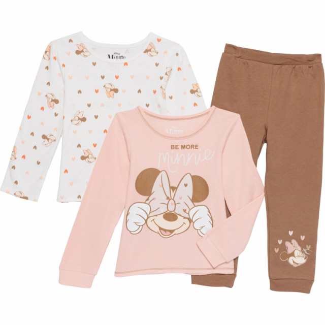 (取寄) ディズニー リトル ガールズ サーマル シャツ, シャツ アンド パンツ セット - 3-ピース, ロング スリーブ Disney Little Girls Thermal Shirt, Shirt and Pants Set - 3-Piece, Long Sleeve  Mauveの通販は