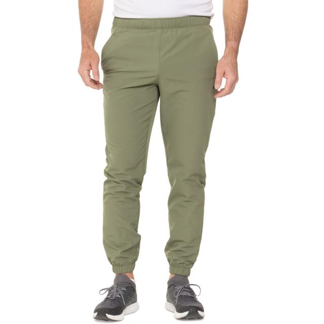 (取寄) アシックス ブラッシュ バック ウーブン ジョガーズ ASICS Brushed Back Woven Joggers  Olive Leafの通販は 9,570円