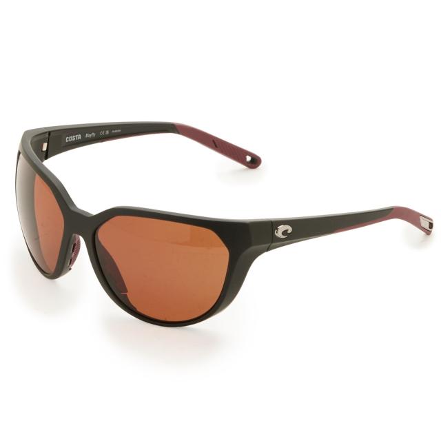 (取寄) コスタ メイフライ サングラス - 580P ポーラライズド レンジズ Costa Mayfly Sunglasses - 580P Polarized Lenses  Matte Black/Copper 580P
