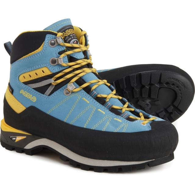 (取寄) アゾロ レディース ピッツ GV ゴア-テックス ml マウンテニアリング ブーツ Asolo women Piz GV Gore-Tex ML Mountaineering Boots (For Women)  Azure/Mimosaの通販は