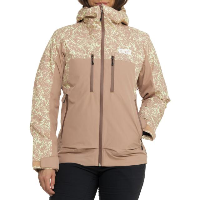 (取寄) ピクチャーオーガニック エクサ スキー ジャケット - ウォータープルーフ, インサレーテッド Picture Organic Exa Ski Jacket - Waterproof, Insulated  A Textury Print Roebuck