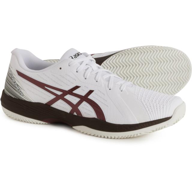 (取寄) アシックス メンズ ソリューション スウィフト FF クレイ テニス シューズ ASICS men Solution Swift FF Clay Tennis Shoes (For Men)  White/Antique Redの通販は 13,620円