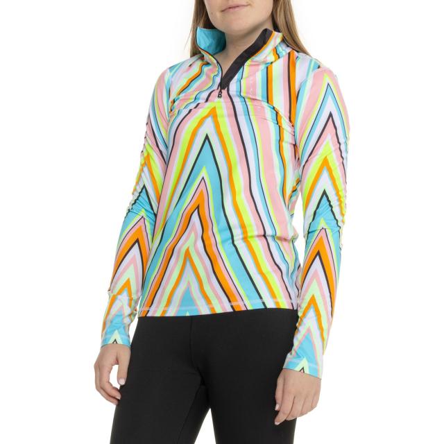 (取寄) ボグナー イルビー 3 ベース レイヤー トップ - ジップ ネック, ロング スリーブ Bogner Fire + Ice Ilvy 3 Base Layer Top - Zip Neck, Long Sleeve  Multi Stripes