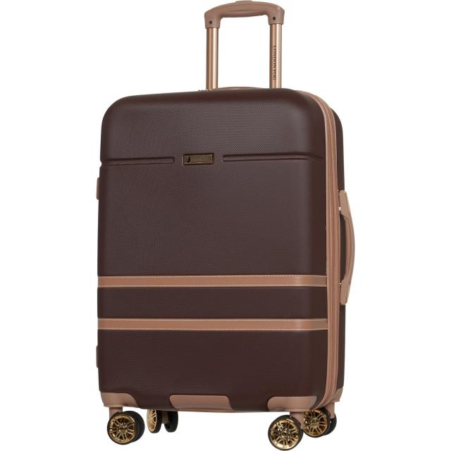 (取寄) ロンドン フォグ 24インチ スピナー スーツケース - ハードサイド, エクスパンダブル, London Fog 24” Southgate Spinner Suitcase - Hardside, Expandable, Chocolate-Sand  Chocolate/Sand
