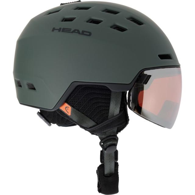 (取寄) ヘッド レーダー バイザー スキー ヘルメット Head Radar Visor Ski Helmet  Nightgreen