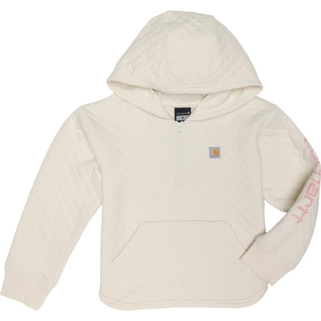 (取寄) カーハート トドラー ボーイズ キルテッド ジャージ ブーディ - ジップ ネック Carhartt Toddler Boys CA6702 Quilted Jersey Hoodie - Zip Neck Light Beige