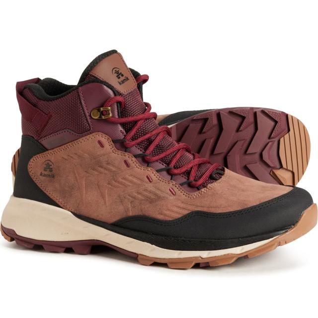 (取寄) カミック メンズ トレック ライト ミッド ハイキング ブーツ Kamik men Trek Lite Mid Hiking Boots (For Men)  Wine
