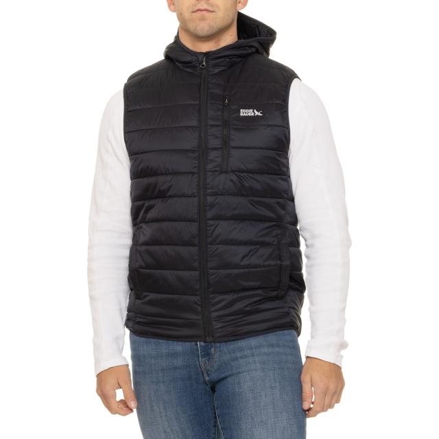 (取寄) エディーバウアー ベイウッド フーデット ベスト - インサレーテッド Eddie Bauer Baywood Hooded Vest - Insulated  Black
