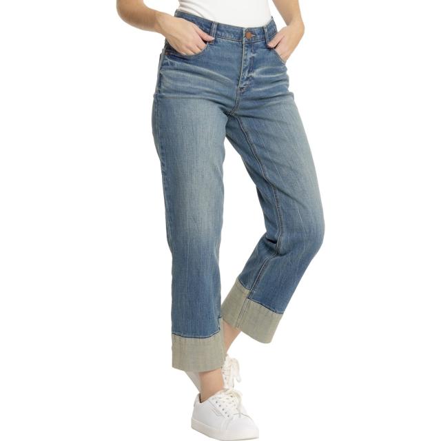 (取寄) デモクラシー アブソリューション ラウンド アップ パネル ボーイフレンズ ジーンズ - ハイ ライズ Democracy AbSolution Round Up Paneled Boyfriend Jeans - High Rise  Med Blue Artisinalの通販は 10,959円